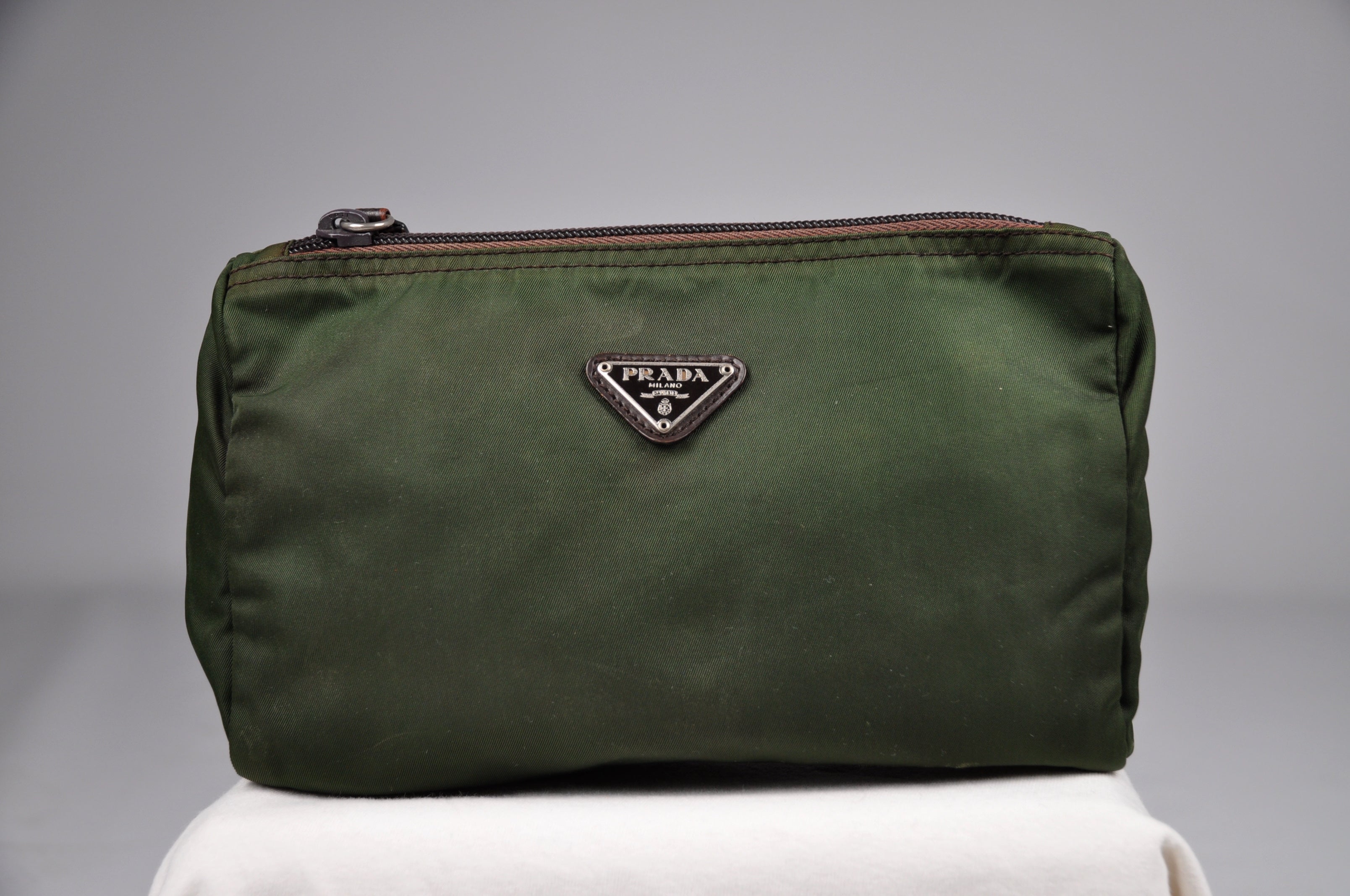 Prada pouch green