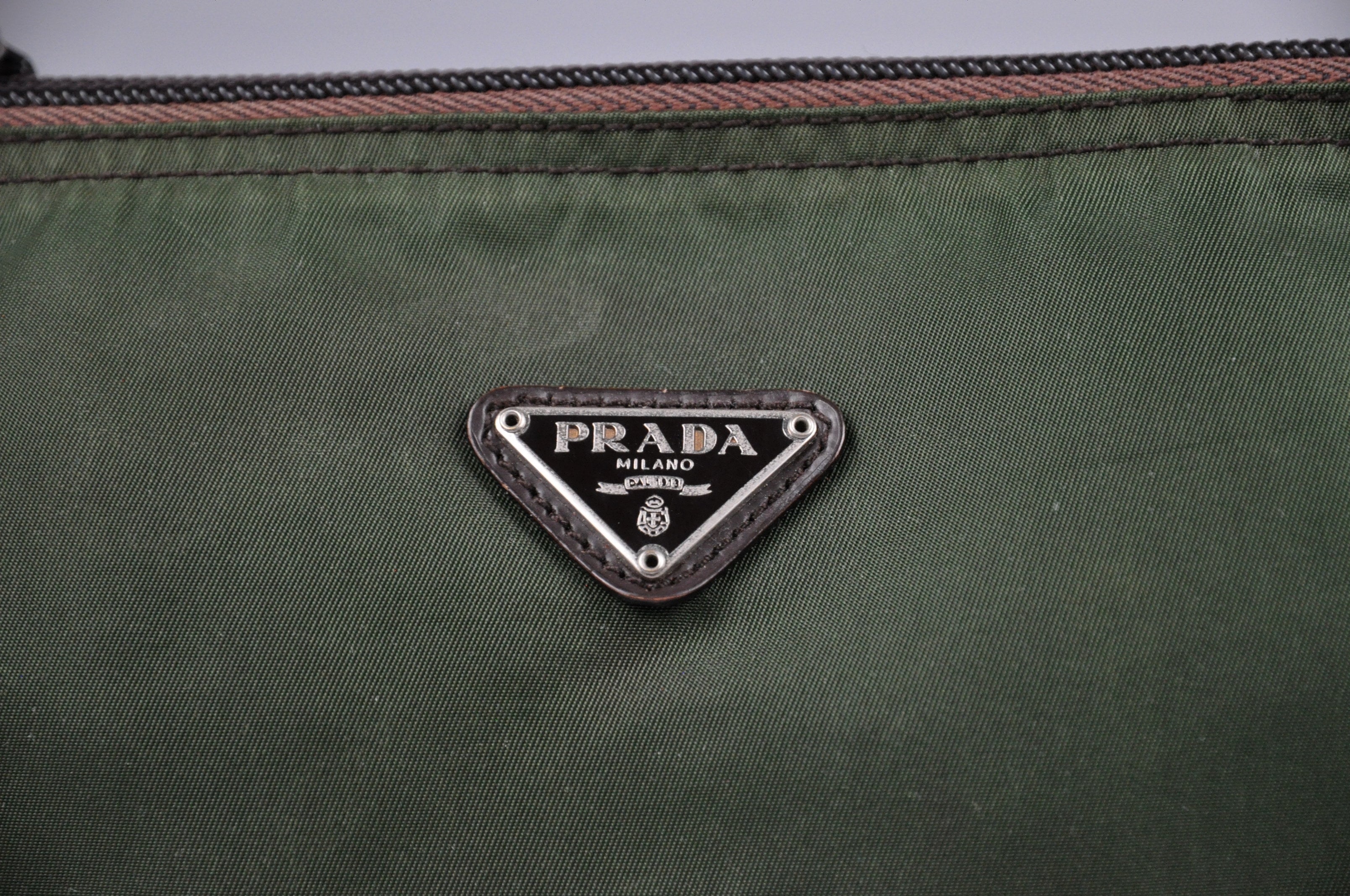 Prada pouch green