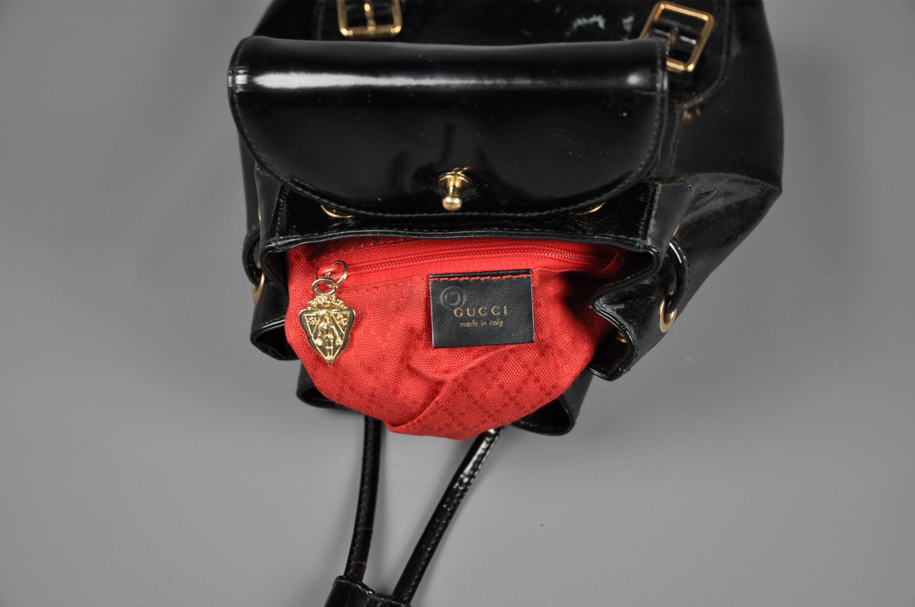 Gucci bamboo Rucksack schwarz