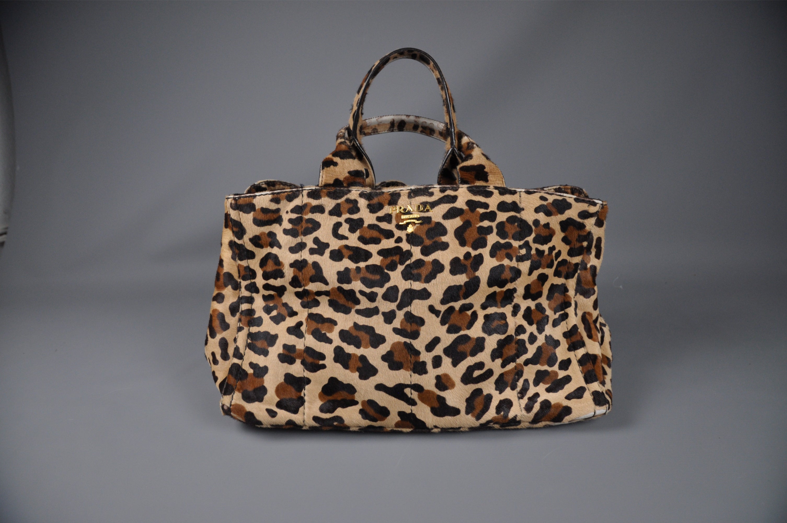 Prada cavallino leopard bag
