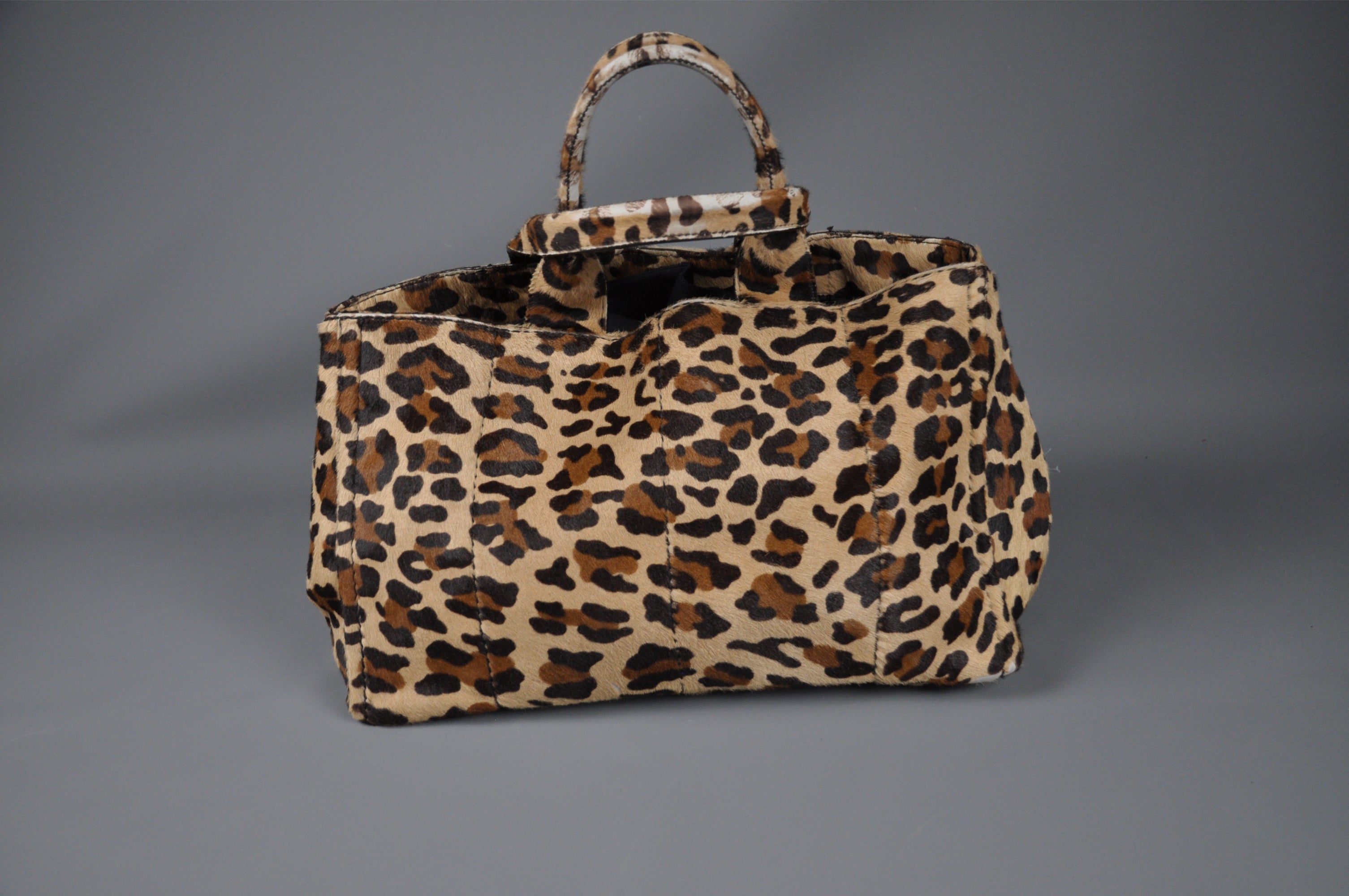 Prada cavallino leopard bag