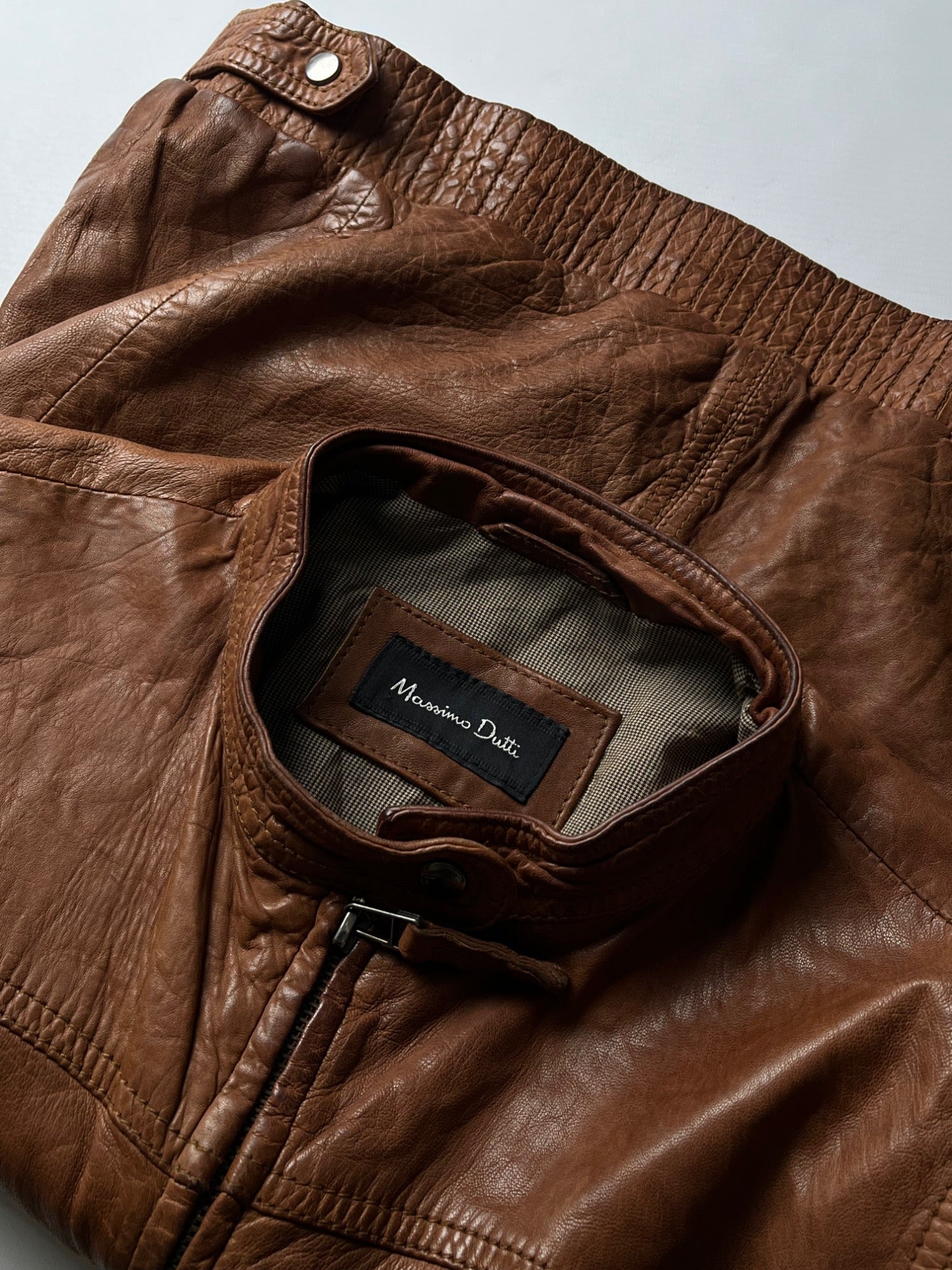 Massimo Dutti Lederjacke (L)
