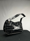 Handtasche in Krokoleder Optik