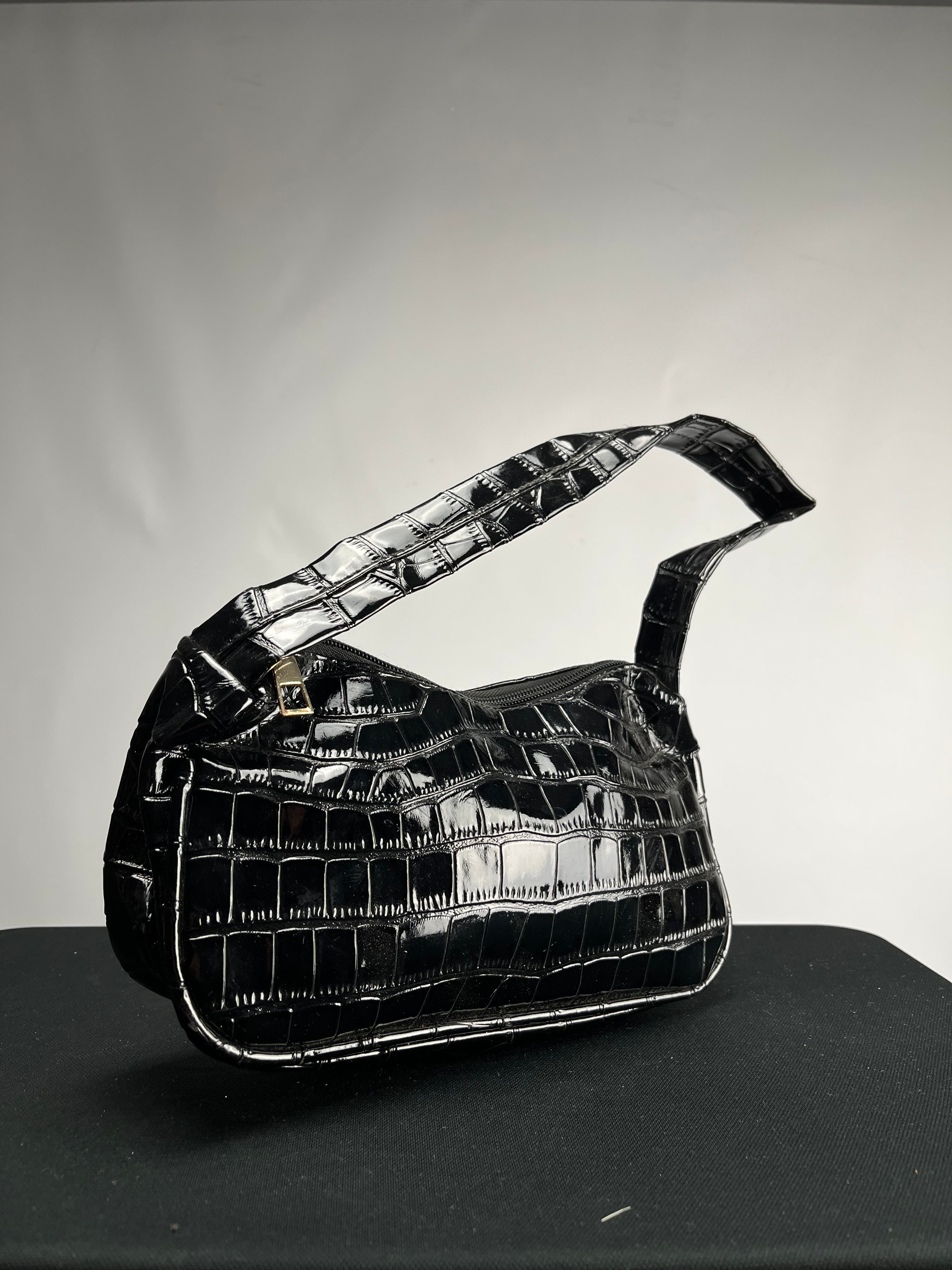 Handtasche in Krokoleder Optik