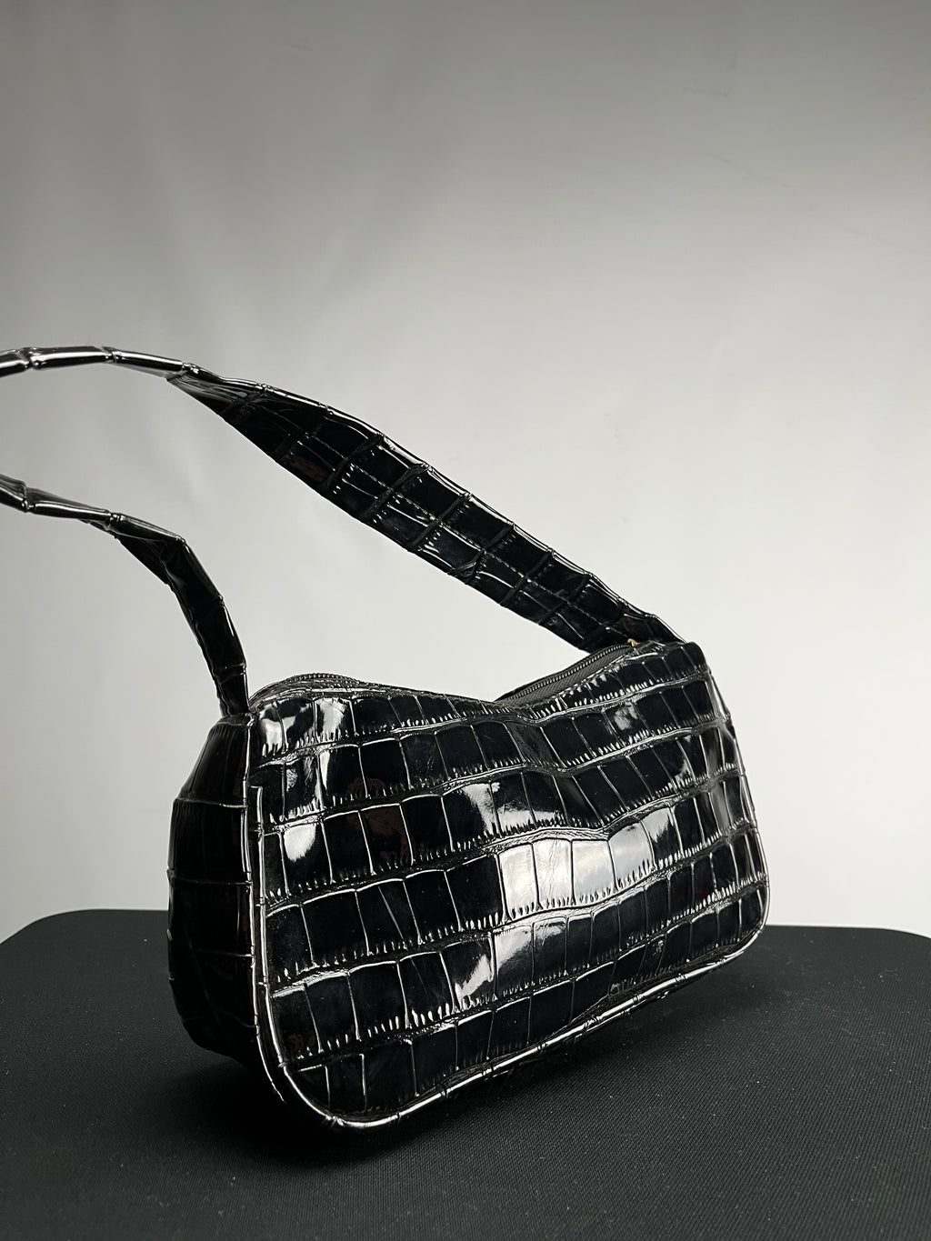Handtasche in Krokoleder Optik