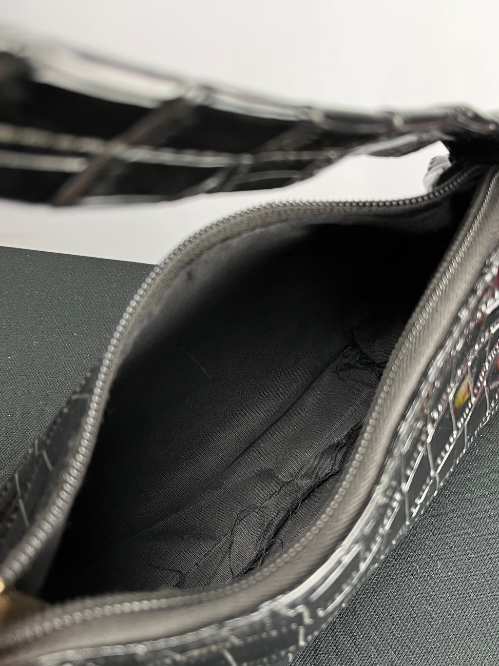 Handtasche in Krokoleder Optik